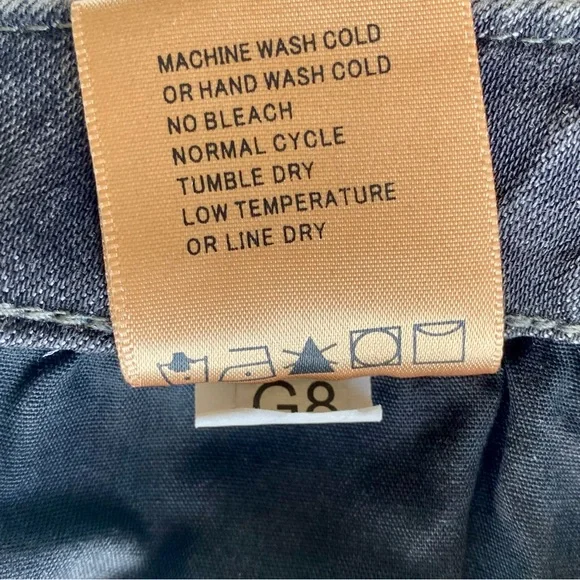 DRIFTWOOD Roxy Light Charcoal Gray Flare Jeans with Beautiful Floral Embroidery - Picture 5 of 6